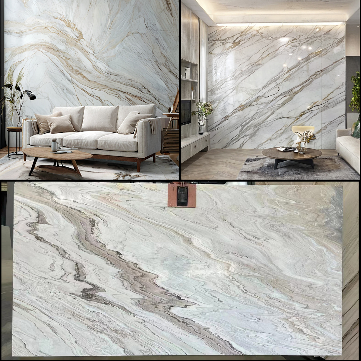 White Golden Sand Marble