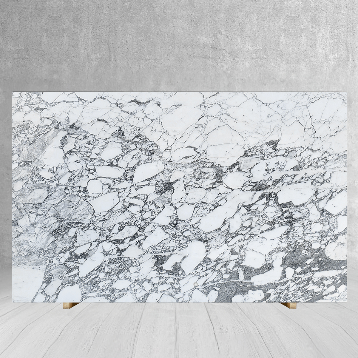 Luxury White Arabescato Marble Slab For House De