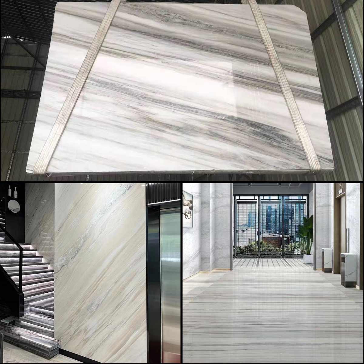 White Golden Sand Marble