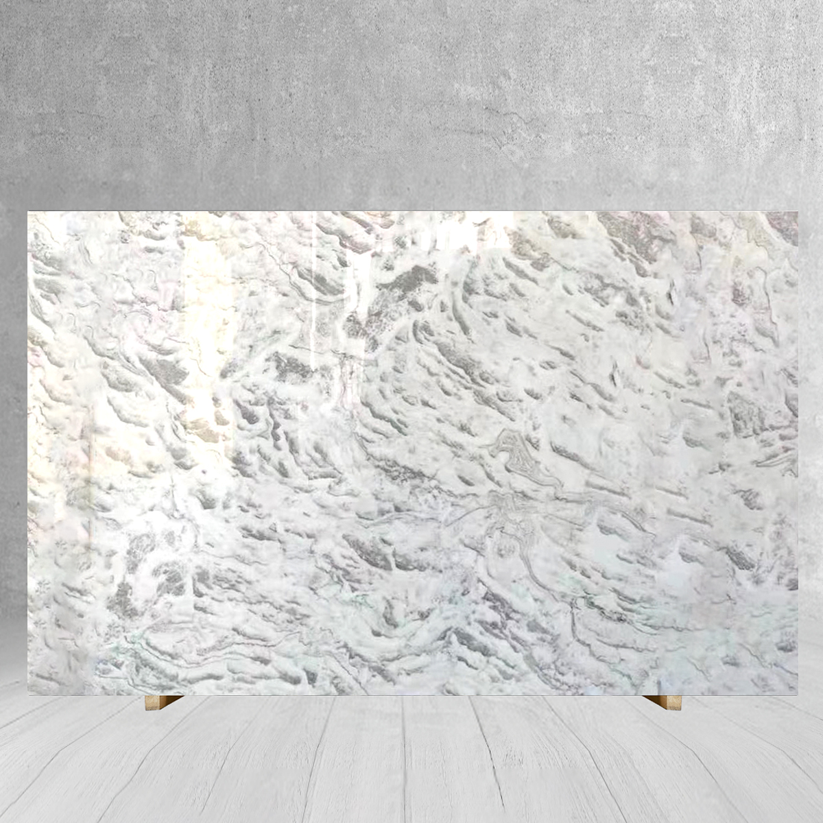 Luxury Helen White Marble Slab For Staircase Wall Background
