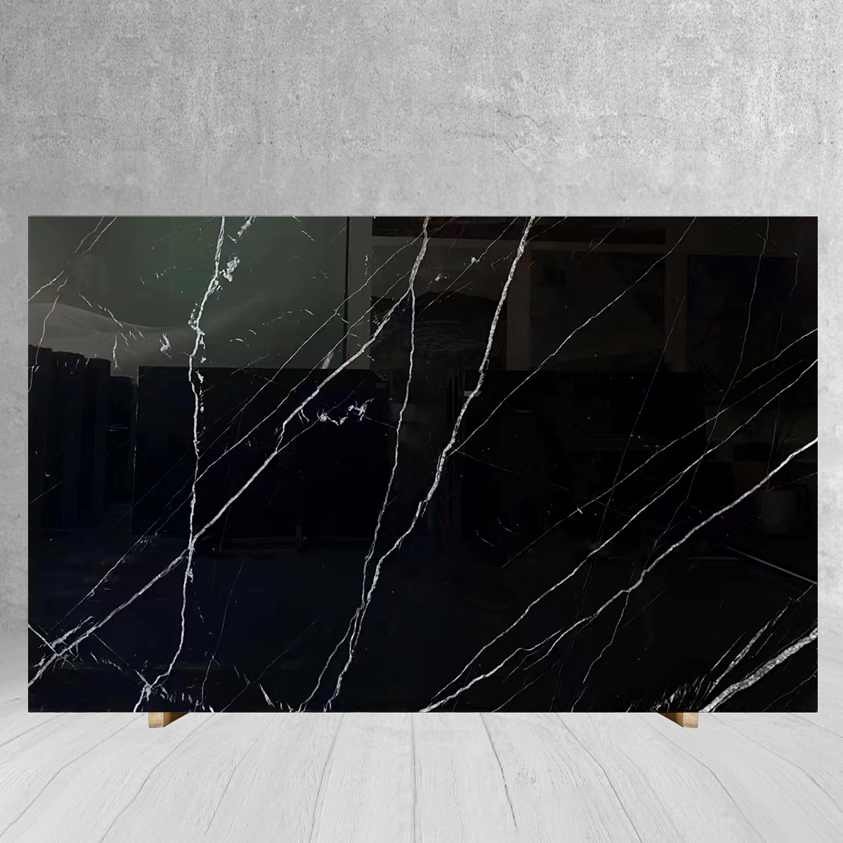 Whoslaes Cheap Price Black Marquina Marble Slab For Kitchen 