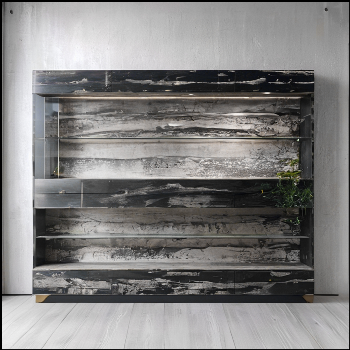 Black Sliver Marble