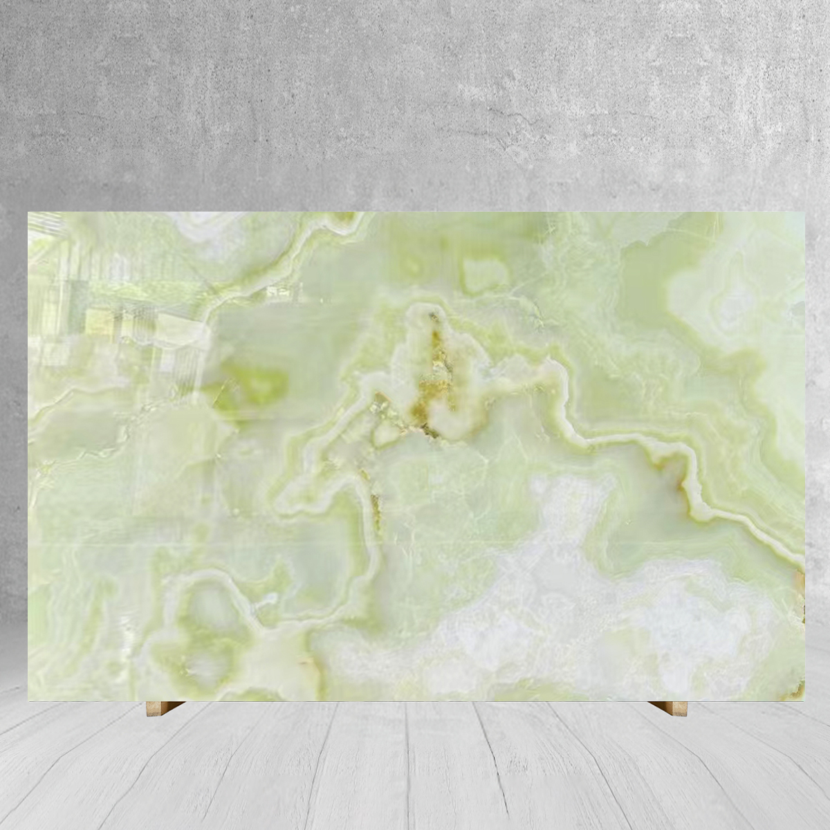 Natural Top Grade Light Green Onyx For Wall Panel Kitchen Is