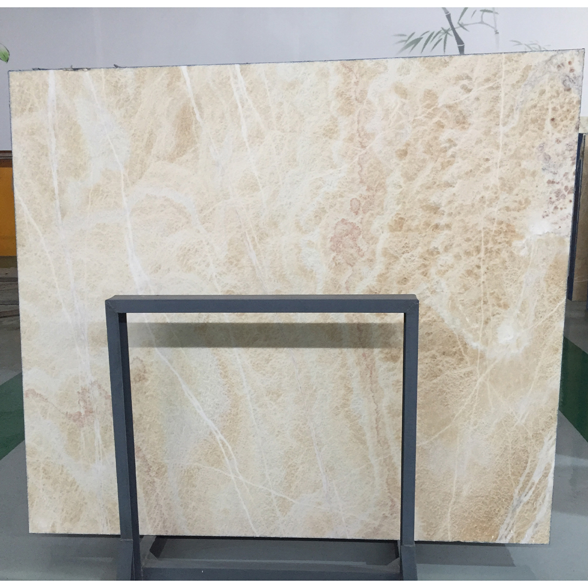 Light Brown Yellow Onyx slab for stair, wall and vanity