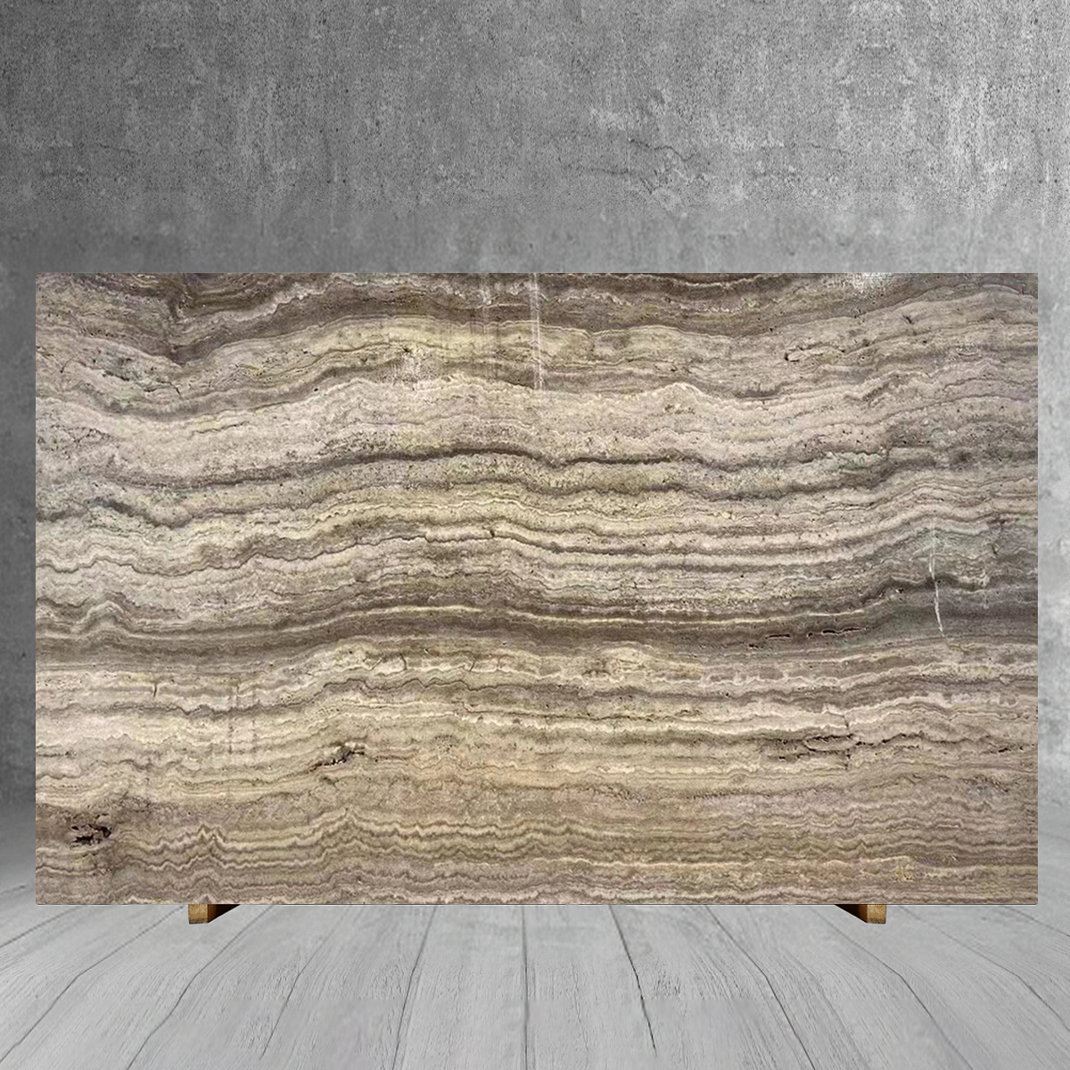 Wabi-sabi Style Italy Sliver Grey Travertine Sal
