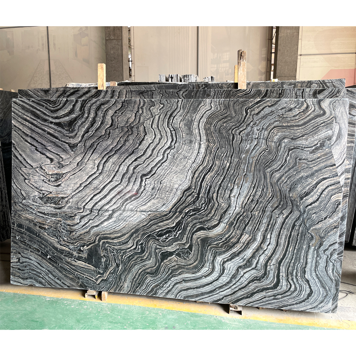 Black Woodgrain Marble