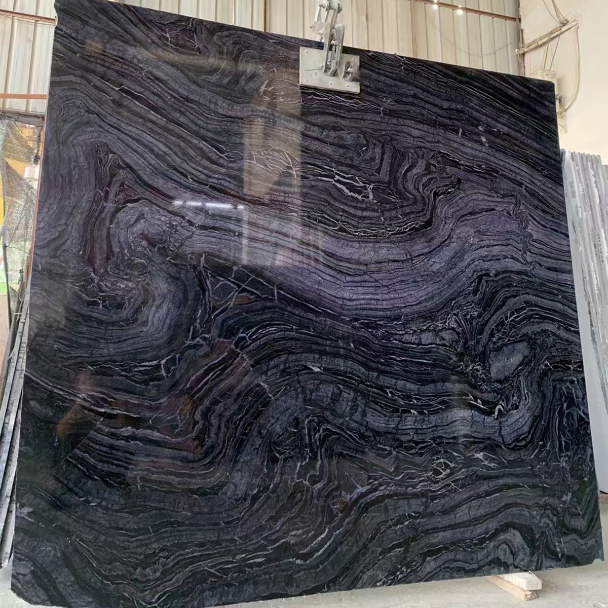 Black Woodgrain Marble