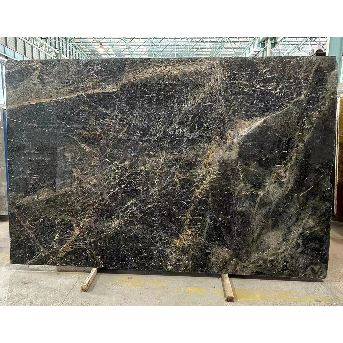 Black Blue Veins Marble