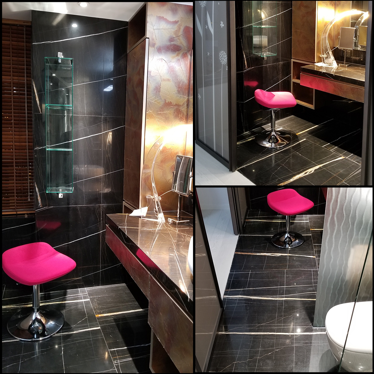 Royal Lawrence Black Golden marble slab photos for black-gold vein direction, wine bar counter drawings, hotel lobby dry lay, luxury store wall panel elevations, villa floor tile layout and export packing.
