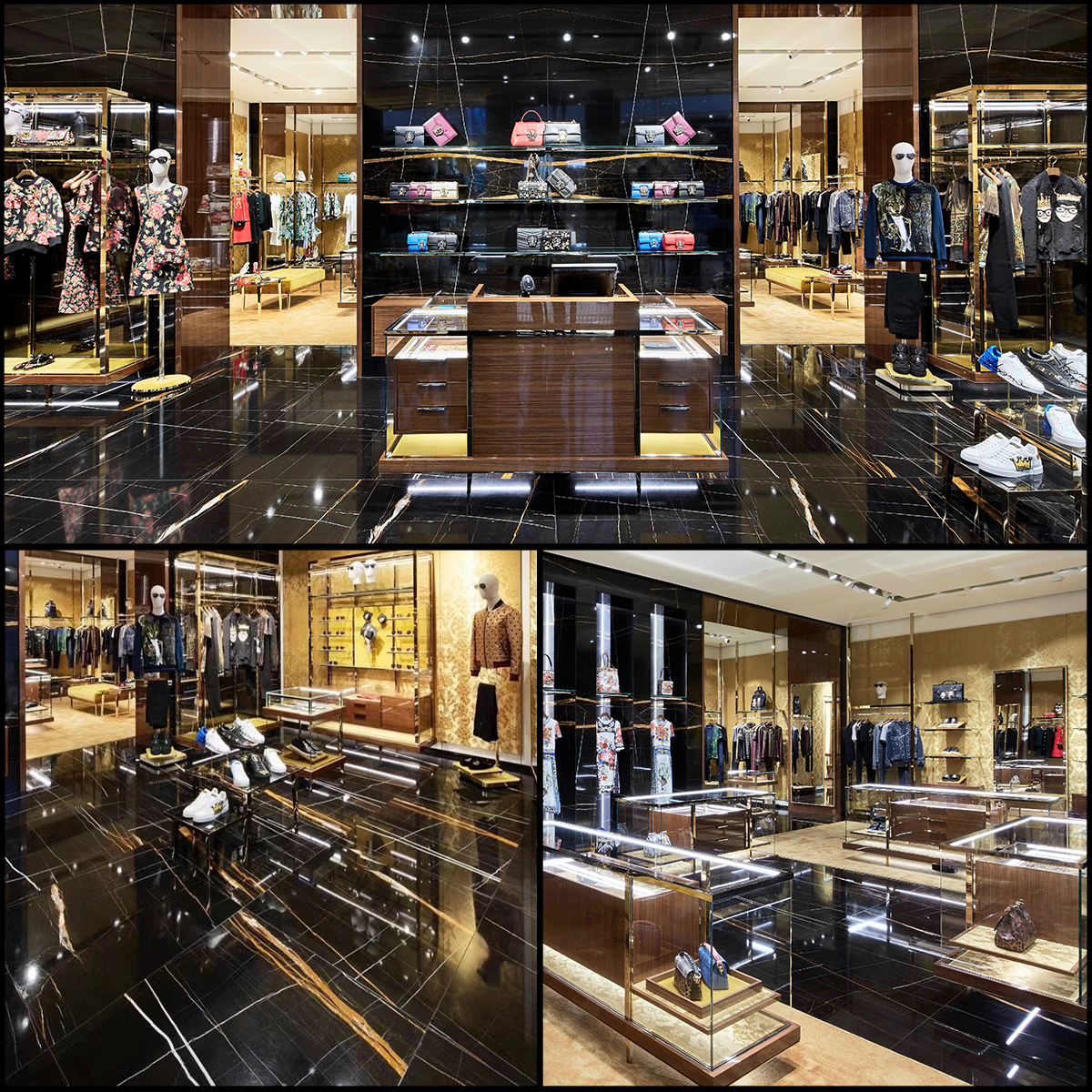Royal Lawrence Black Golden marble slab photos for black-gold vein direction, wine bar counter drawings, hotel lobby dry lay, luxury store wall panel elevations, villa floor tile layout and export packing.