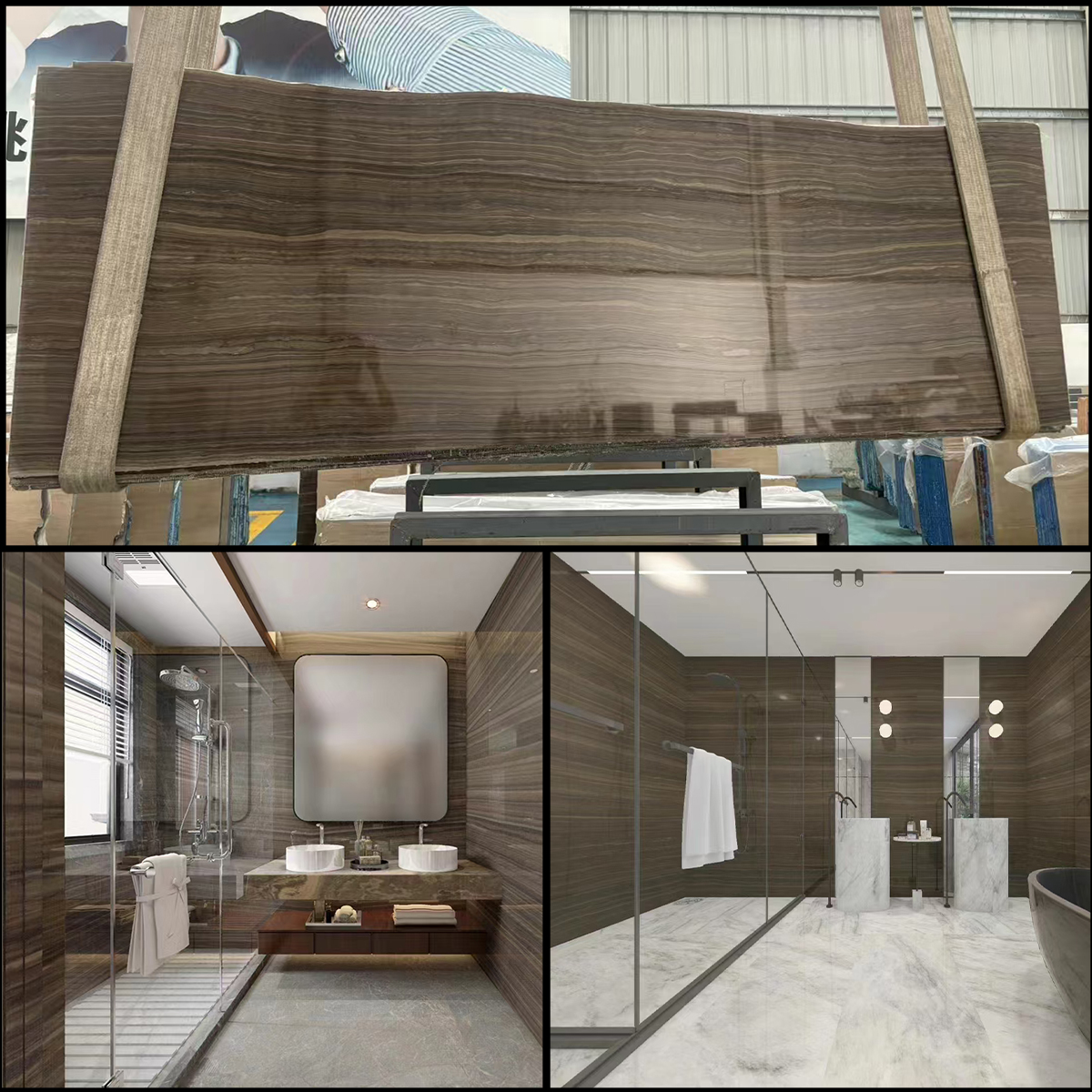 Obama Woodgrain Brown Marble