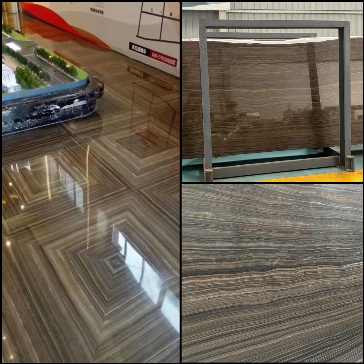 Obama Woodgrain Brown Marble