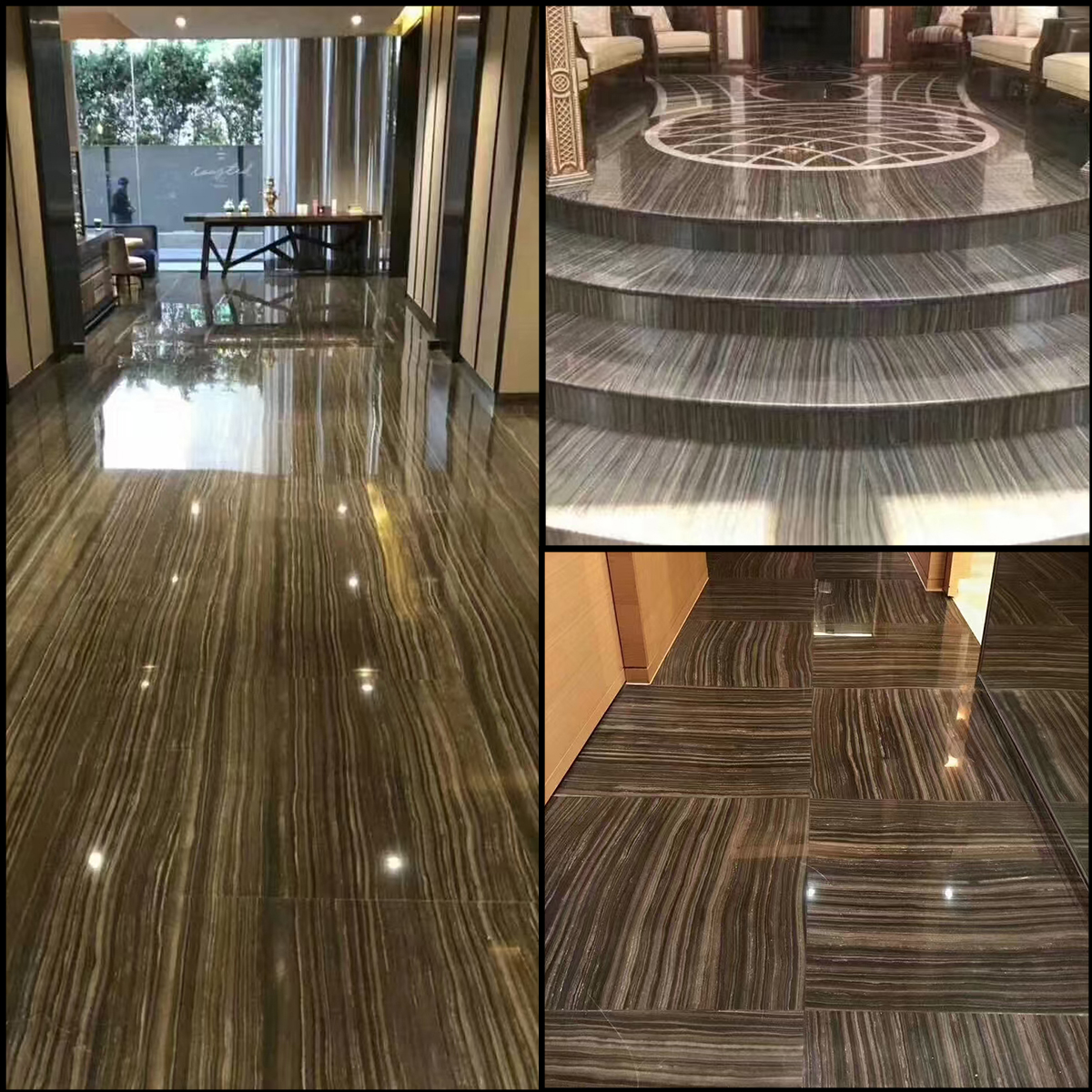 Obama Woodgrain Brown Marble