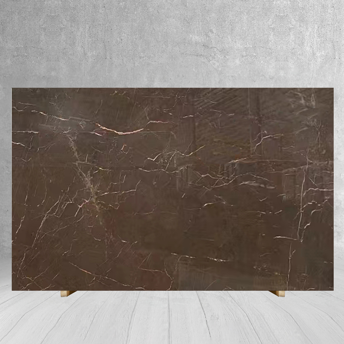 Luxury Ntural Mousse Brown Marble Slab For Kitchen Counterto