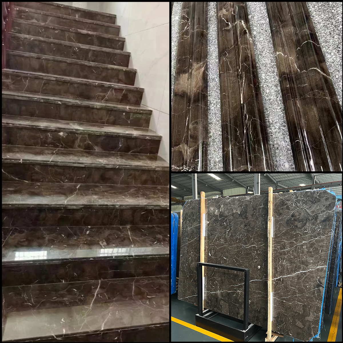 Dark Brown Net Marble