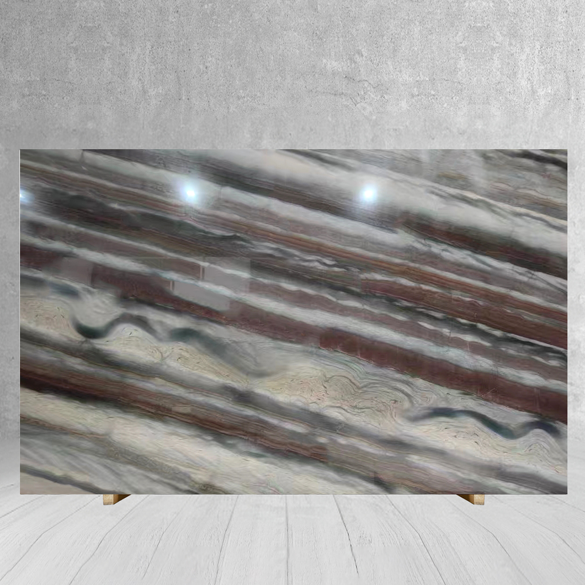 Tranquillity Brown Marble Slab For Floor Tiles Wall Backgrou