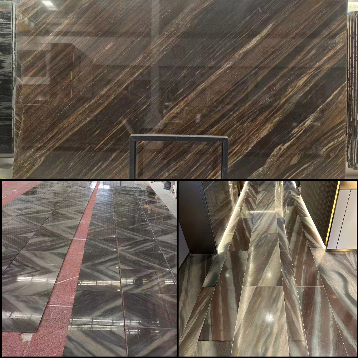 Tranquillity Brown Marble Slab