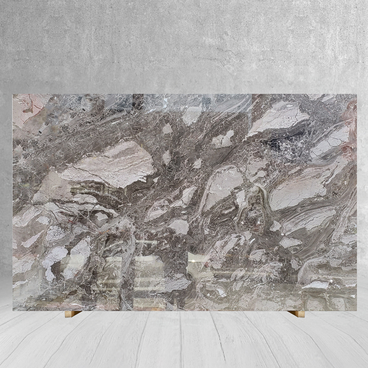 Luxury Venice Brown Marble For Kitchen Island Countertop Flo