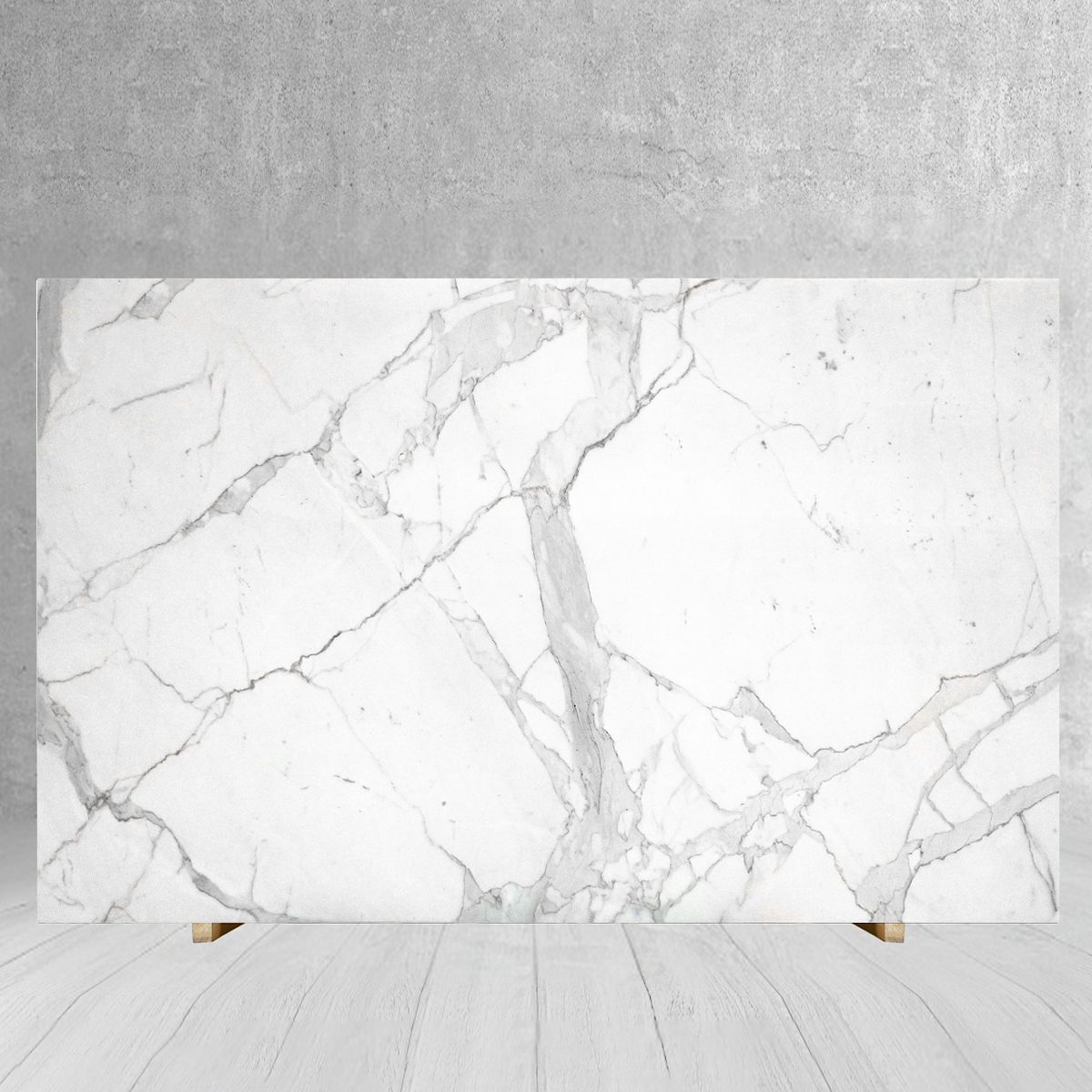 Luxury Calactta White Marble Slab For Interior Wall Panel Ba