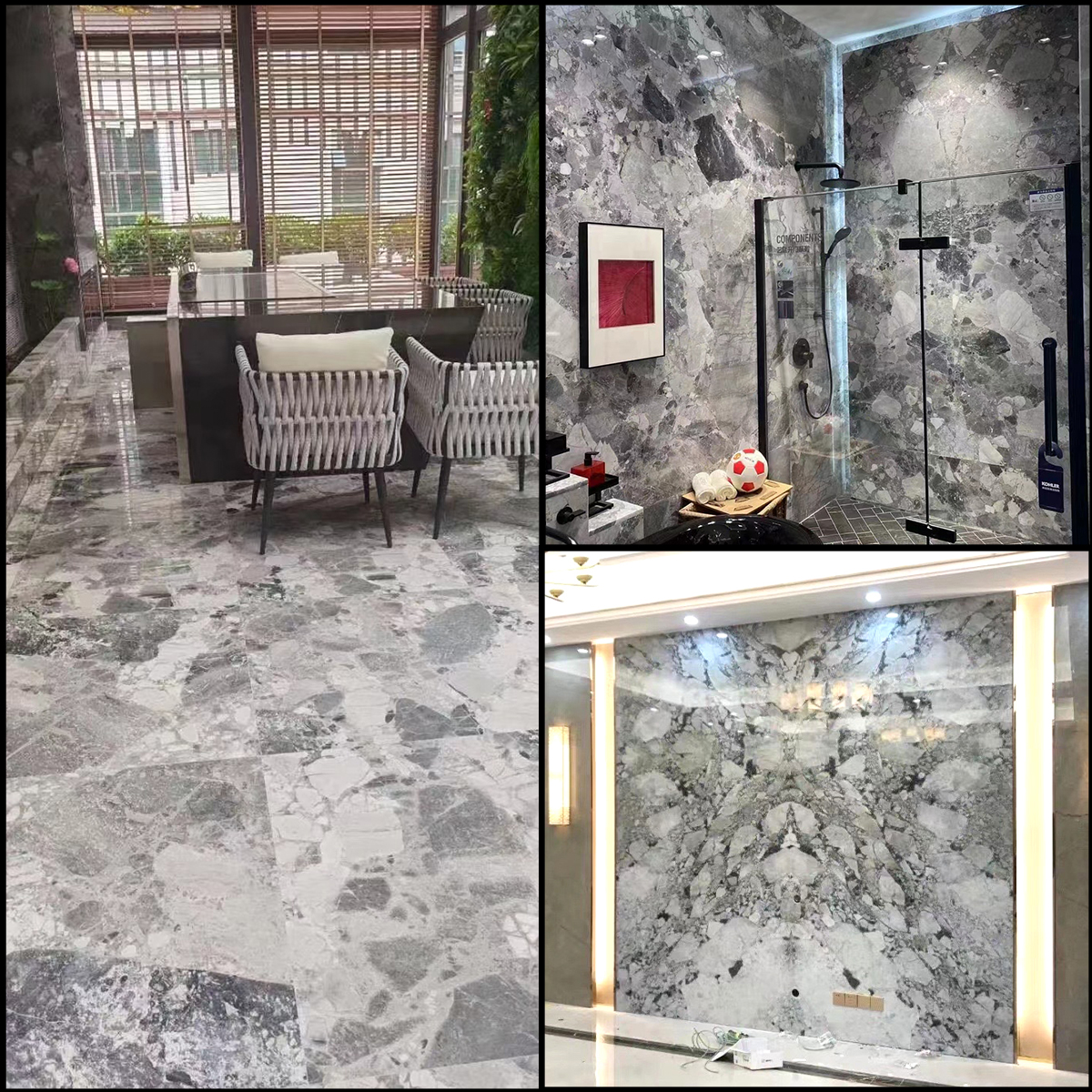 Oreo Grey Marble