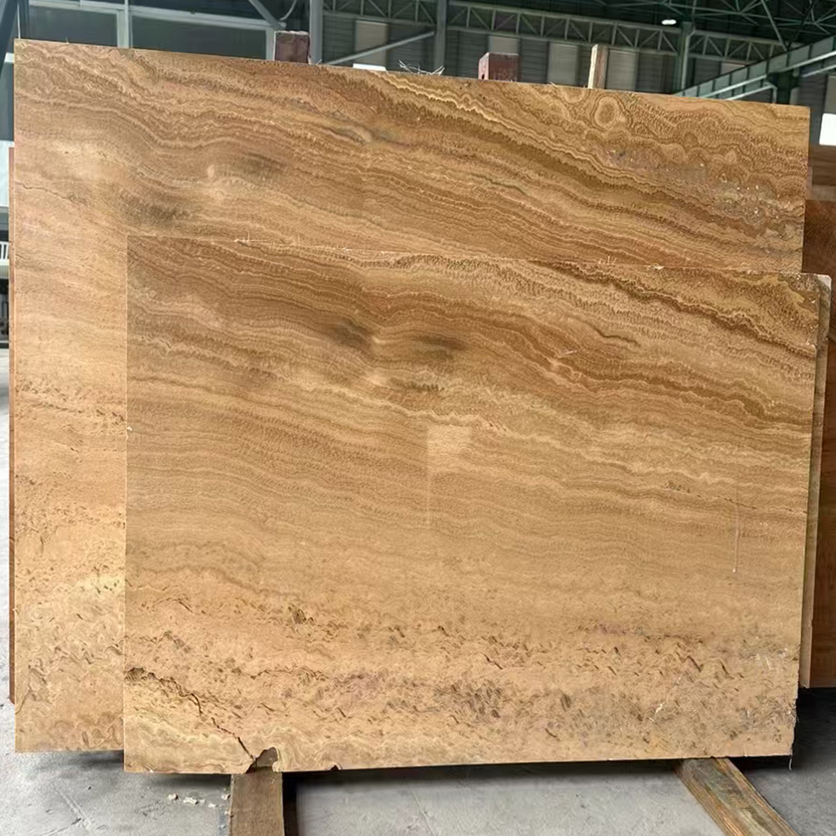 Yellow Wood Grain Beige Marble