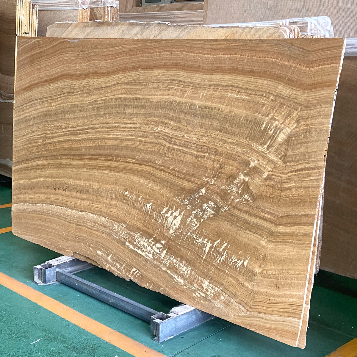Yellow Wood Grain Beige Marble