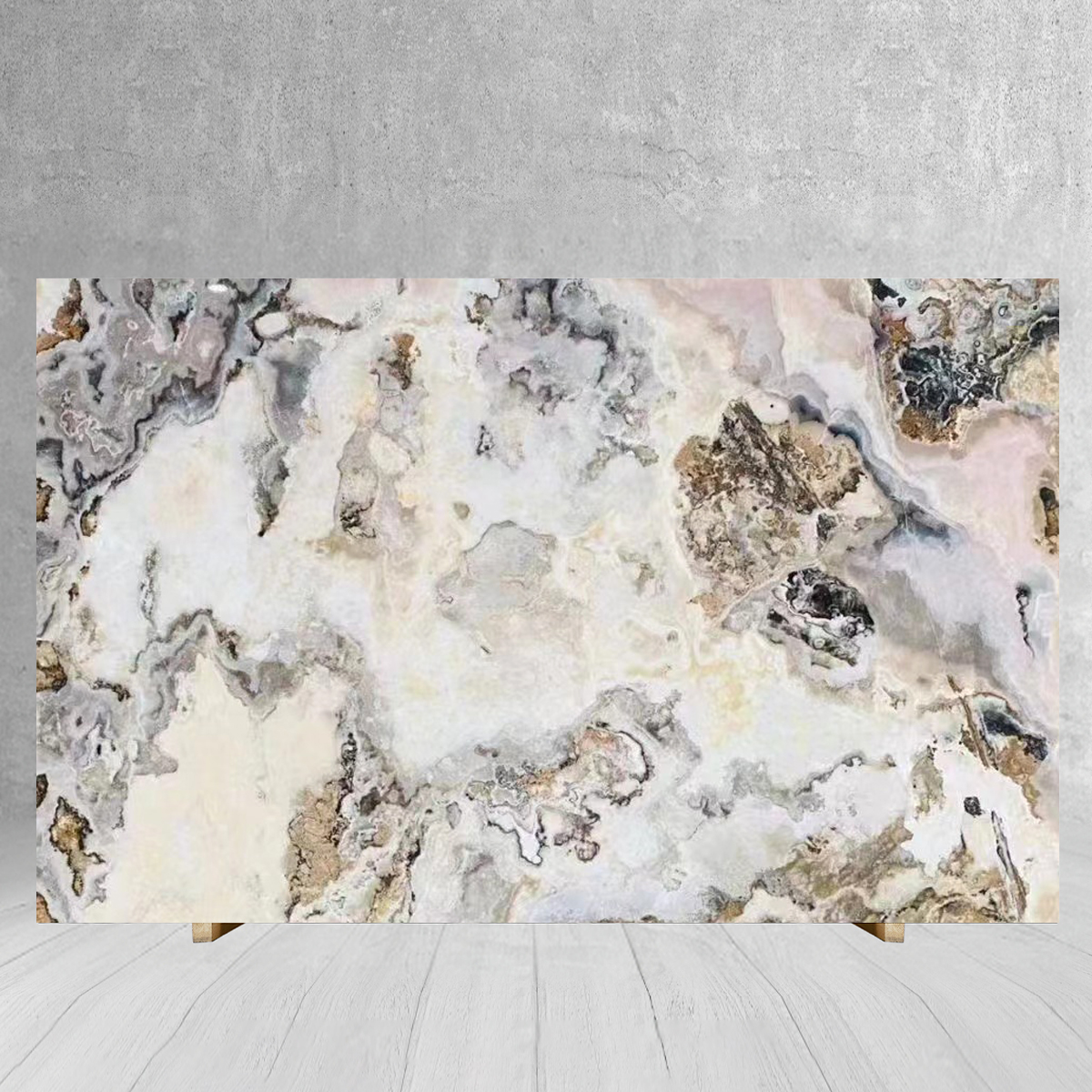  Luxury Pink Viola Onyx Slab For House Decoratio