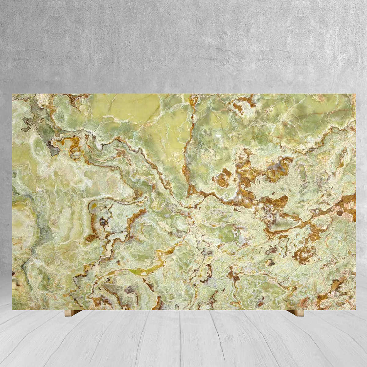 Luxury Antique Light Green Onyx Slab For Wall Pa