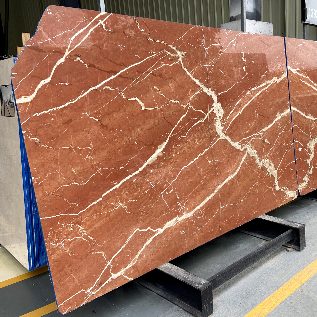Orange Red Marble Slab