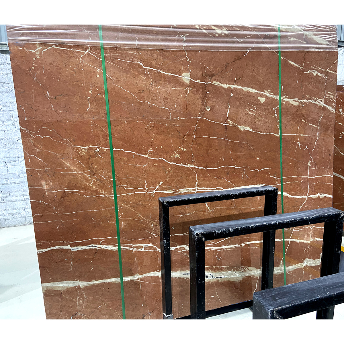 Orange Red Marble Slab