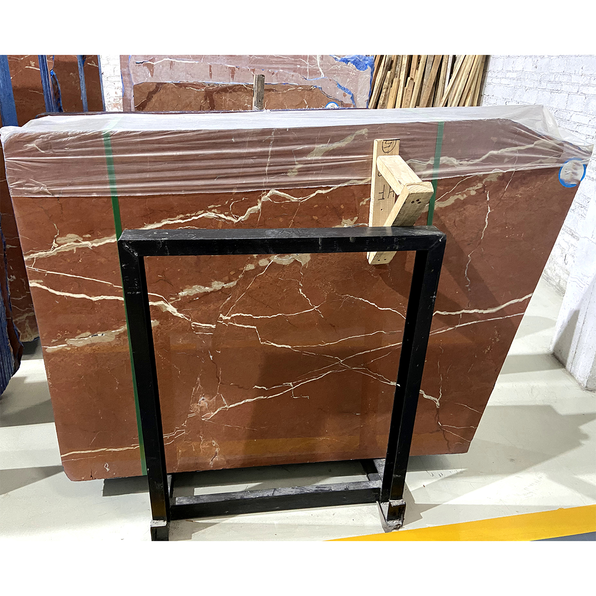 Orange Red Marble Slab