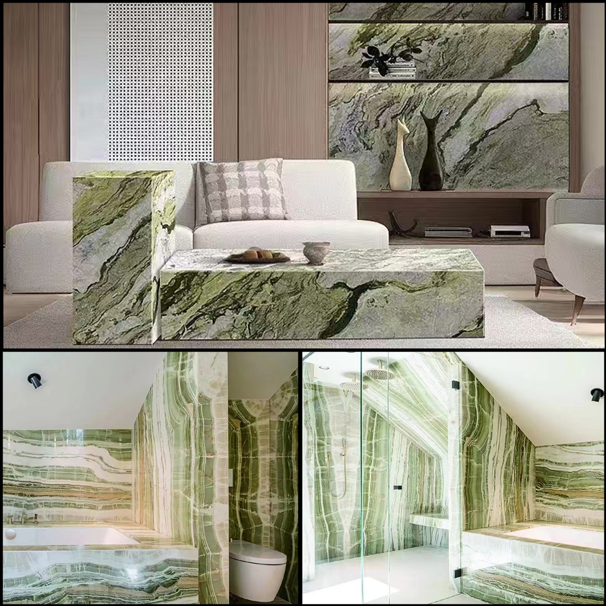 Modern Light Green Marble