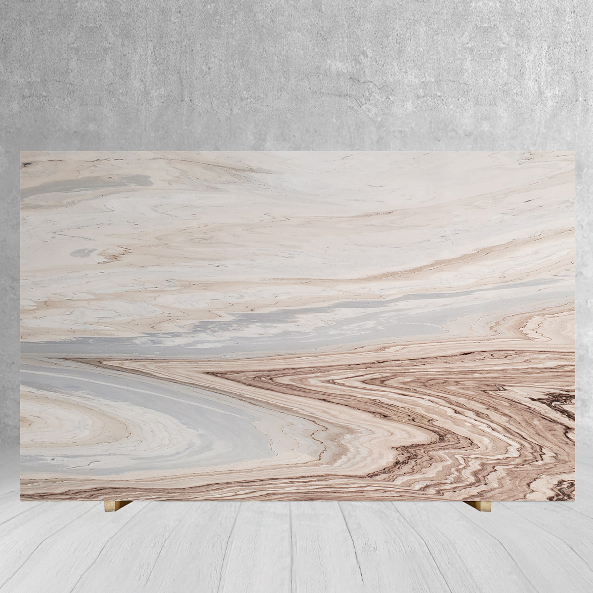 Luxury Picasso White Marble With Gold Veins For Floor Tiles 