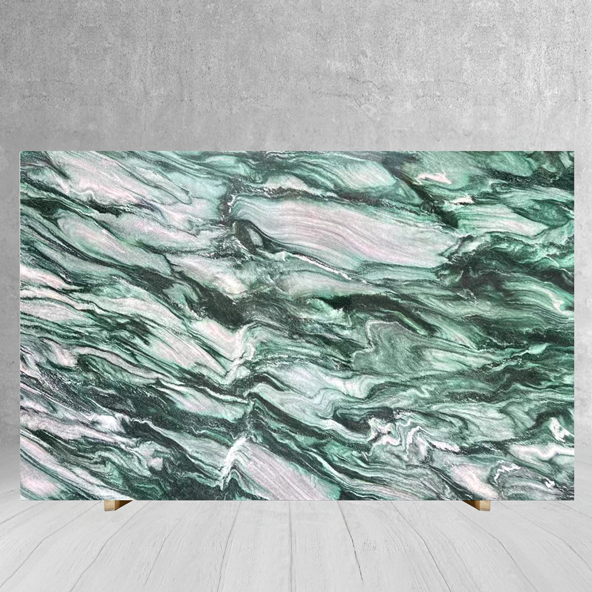 Luxury Natural Aurora Green Marble For Luxury Hotel Villa De