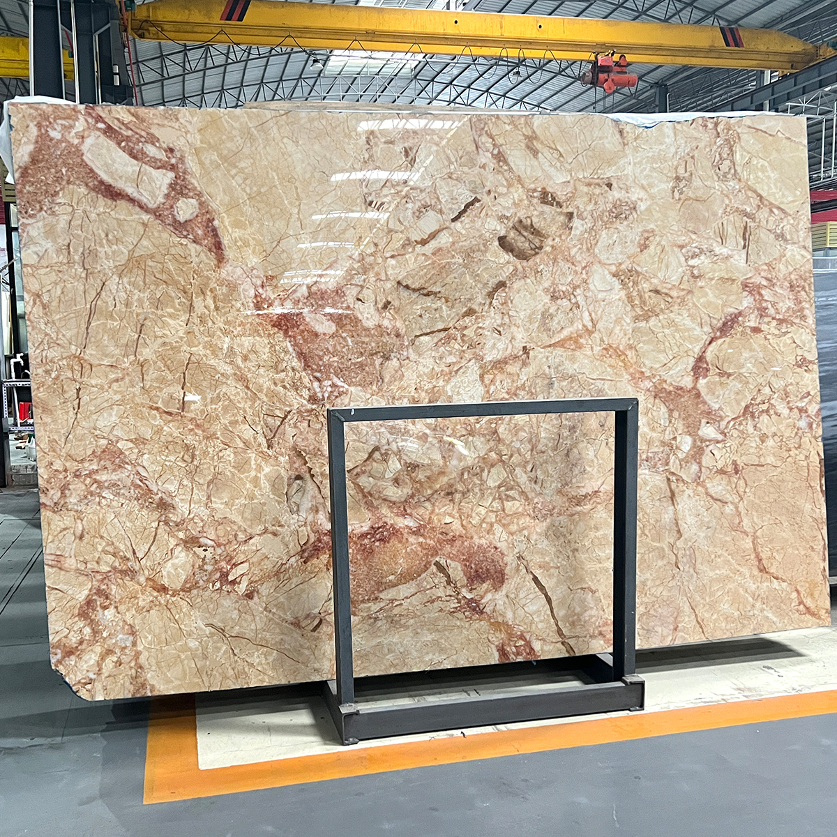 Golden Phoenix marble slab photos for kitchen countertops, wall decor, floor tiles, hotel decor, luxury showcases, finish samples, cut-to-size drawings and crate packing.