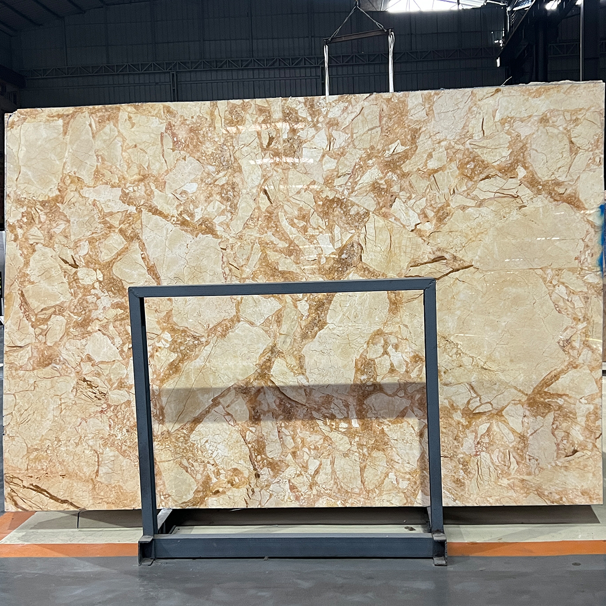 Golden Phoenix marble slab photos for kitchen countertops, wall decor, floor tiles, hotel decor, luxury showcases, finish samples, cut-to-size drawings and crate packing.