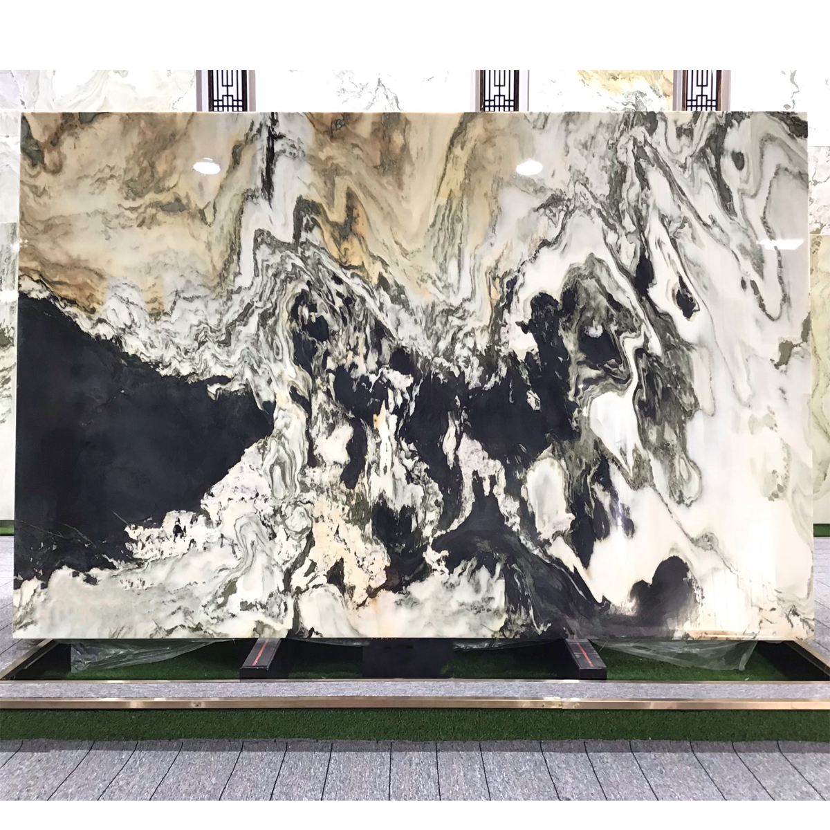 Black White Gold Marble