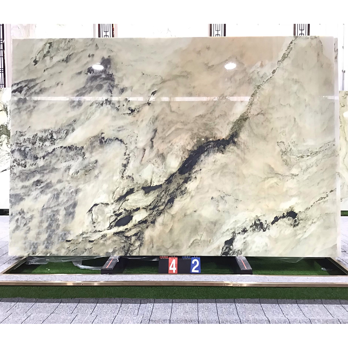 Black White Gold Marble