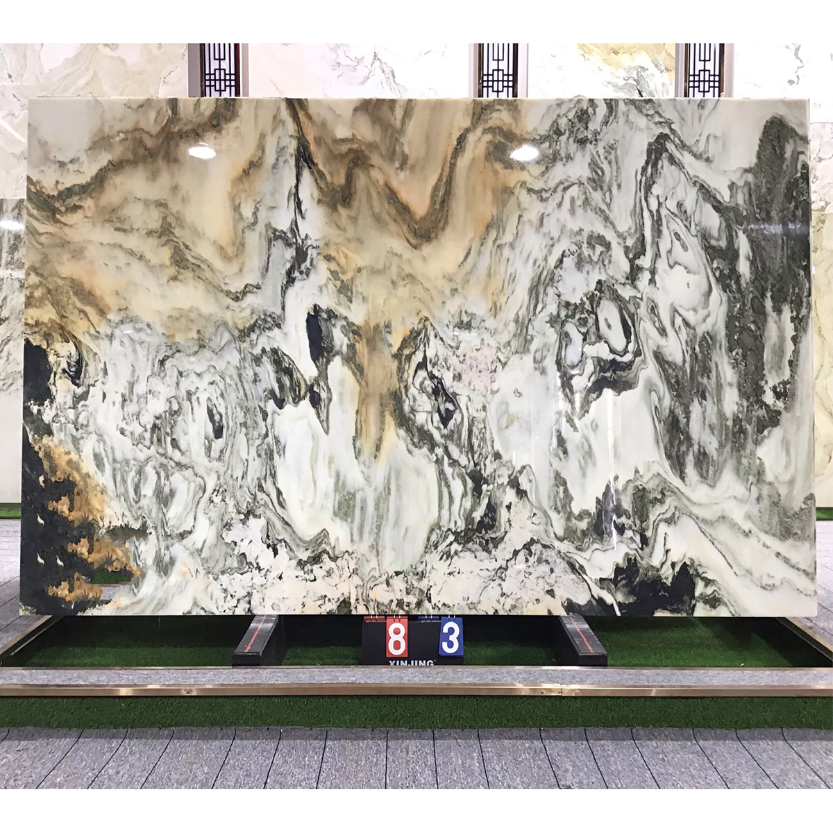 Black White Gold Marble