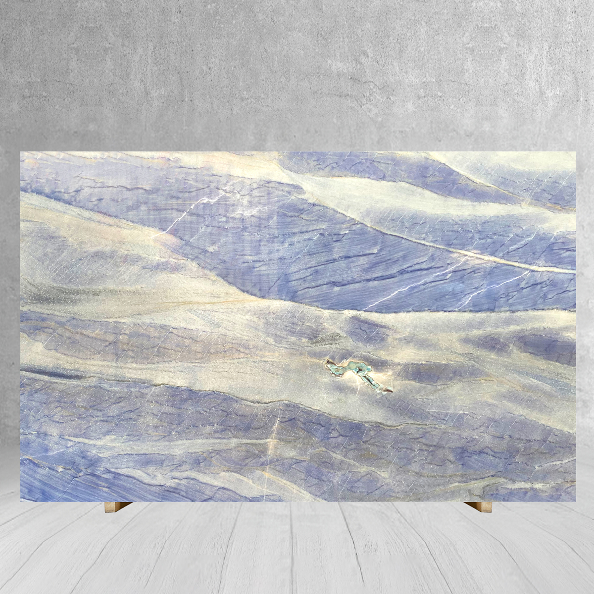 Luxury Natural Stone Customize Brazilian Gemstone Blue Marbl