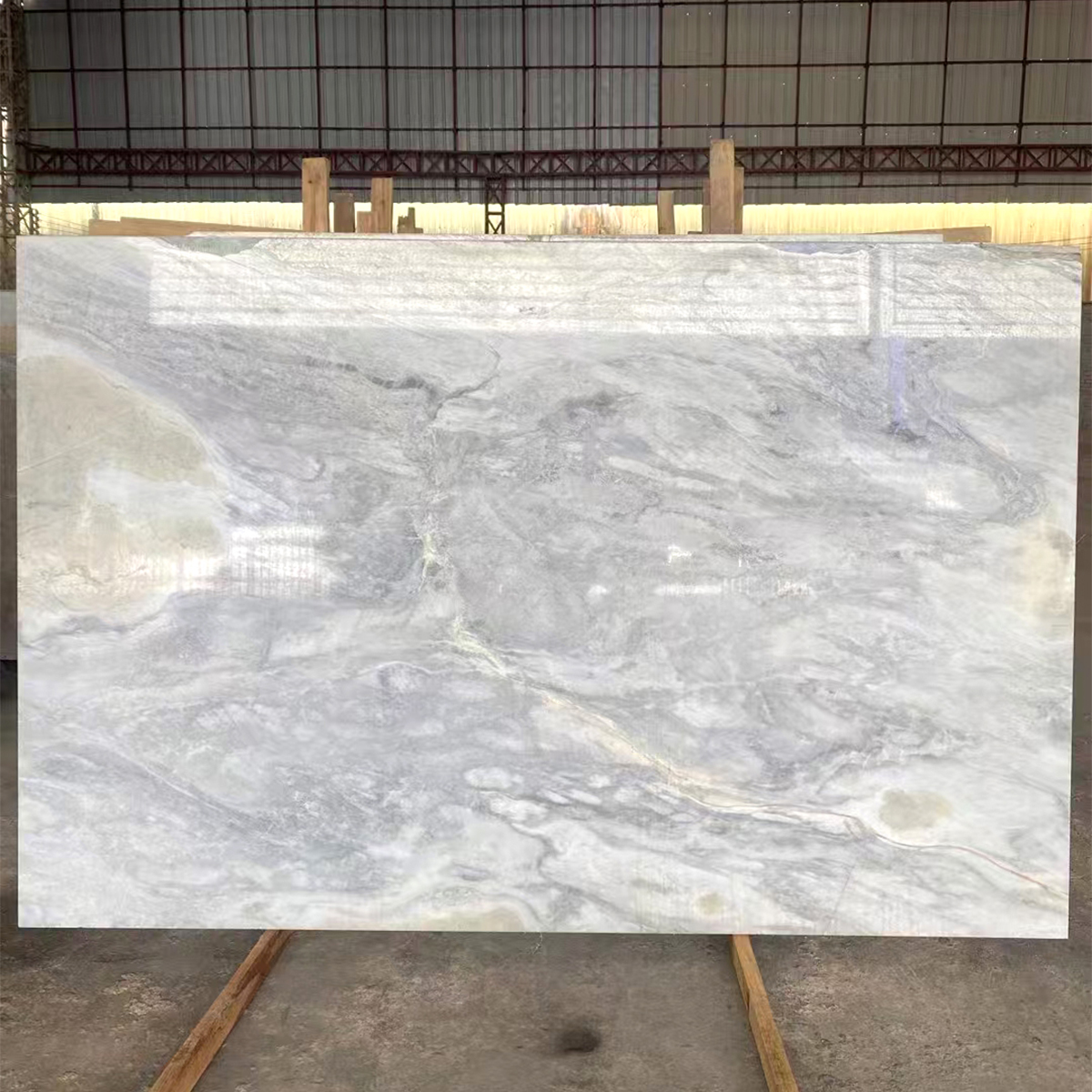 Sky White Blue Marble Slab