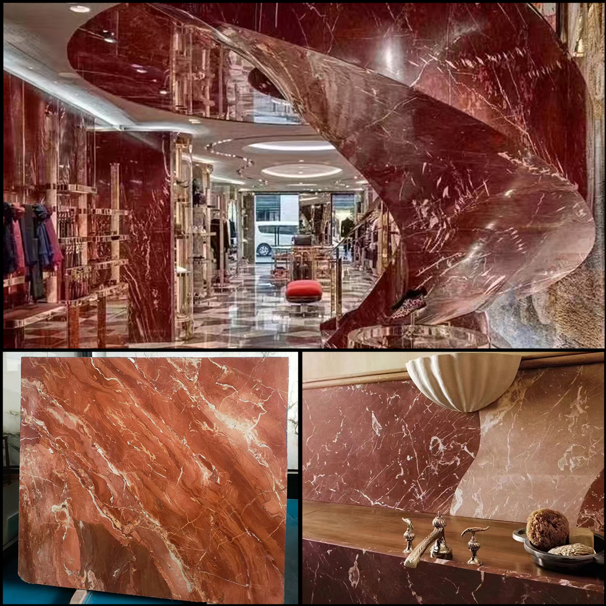 French Red Marble