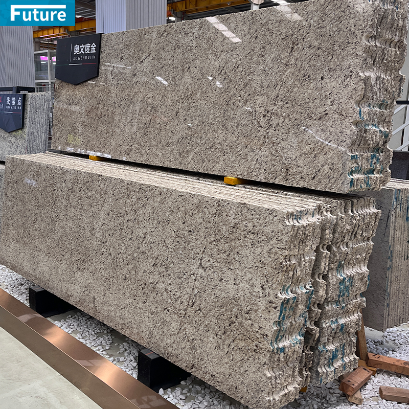 Santa Cecilia Giallo Granite Slab For Countertops, Floors, W