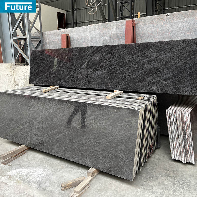 Panama Blue Granite Slab For Countertops, Floors, Wall Panel