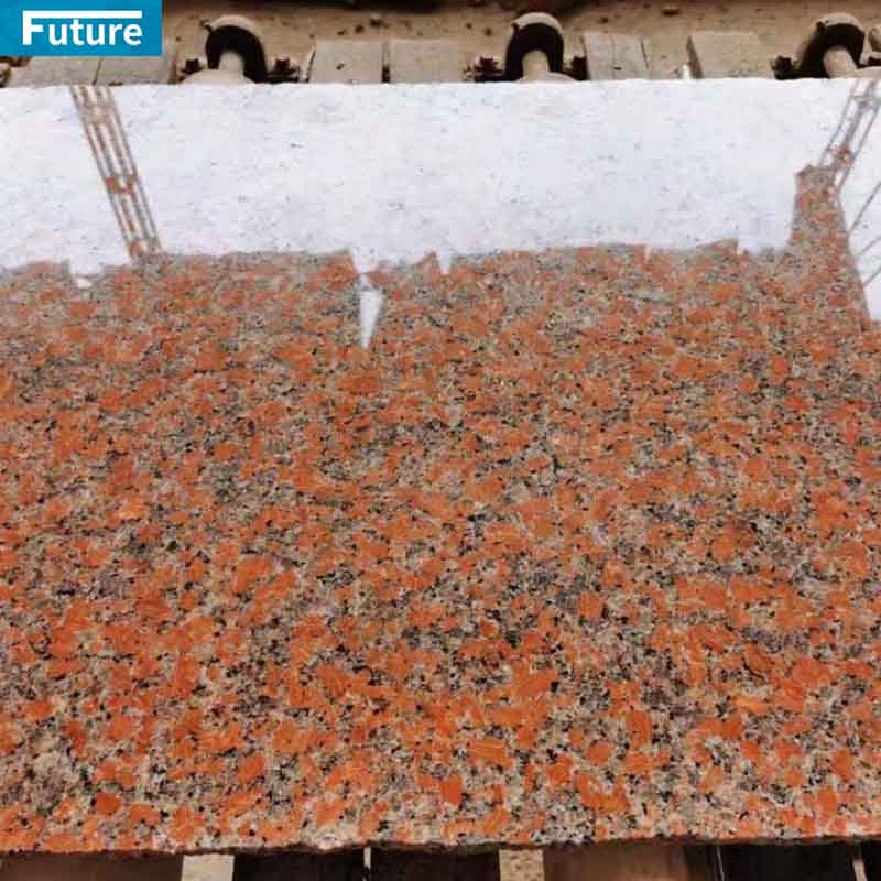 Maple Red Granite Slab For Island, Sink, Countertop, Floor, 