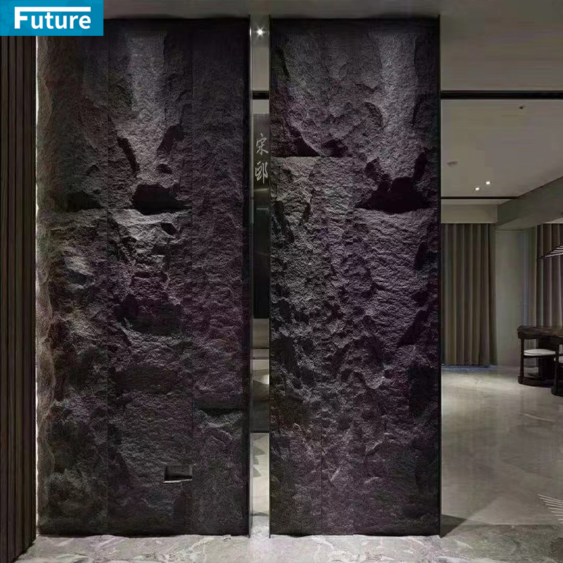 Black Granite Slab For Wall Veneer, Ceiling, Flo