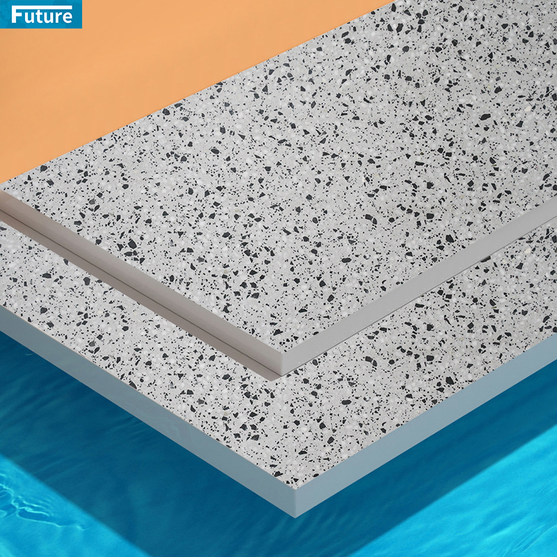Natural Luxury Interior Porcelain Grey Terrazzo 