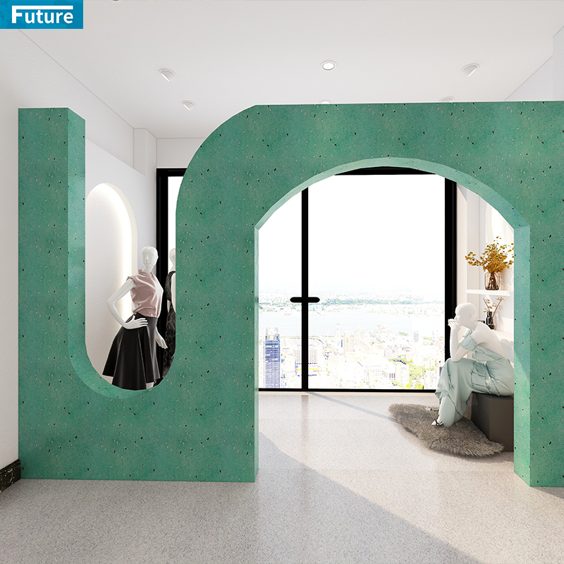 Light green terrazzo tile photos for interior flooring, wall panels, kitchen countertops, aggregate approval and export packing.