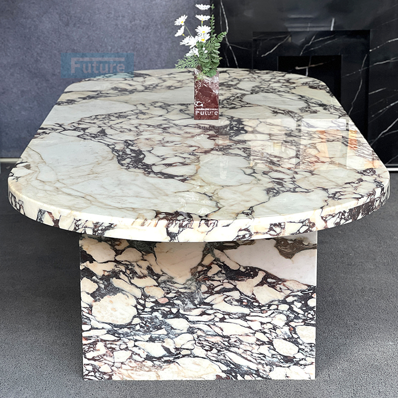 Calacatta Viola Marble Dining Table