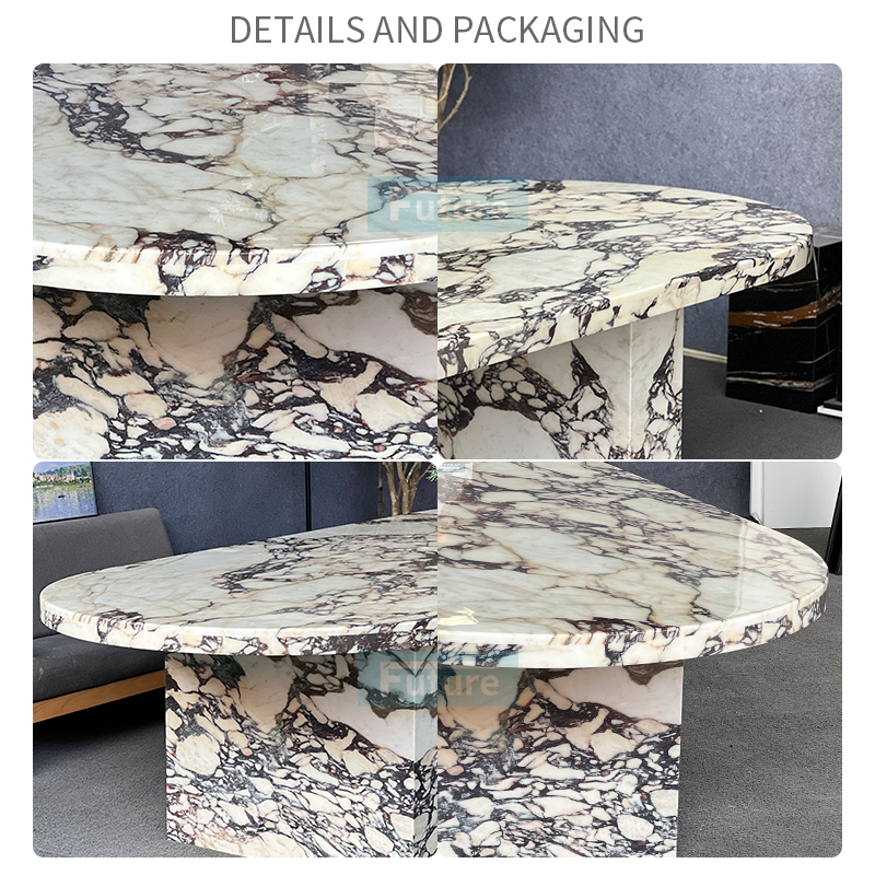 Calacatta Viola Marble Dining Table